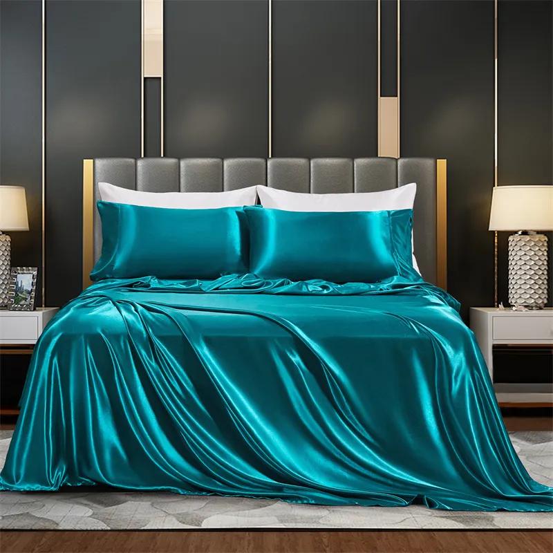 Satin Bed Sheet Set - Smooth