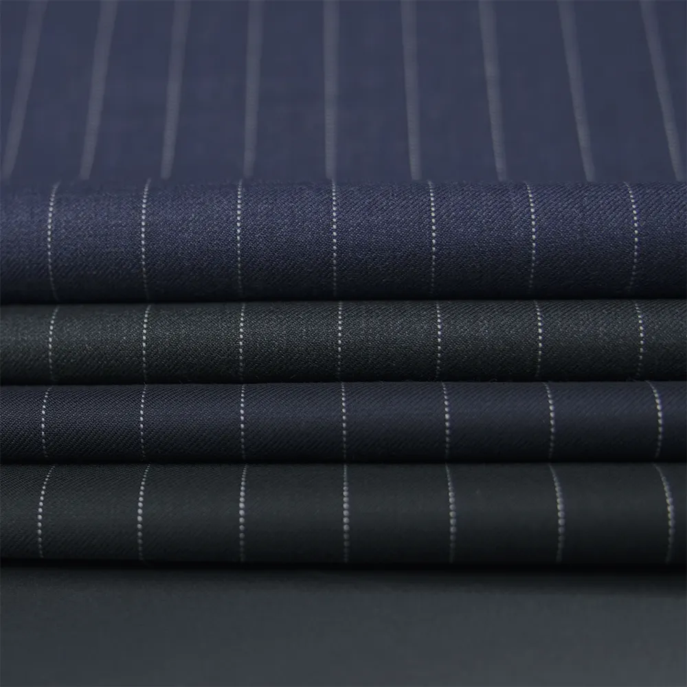 Wool-Polyester Suit Fabric for Men