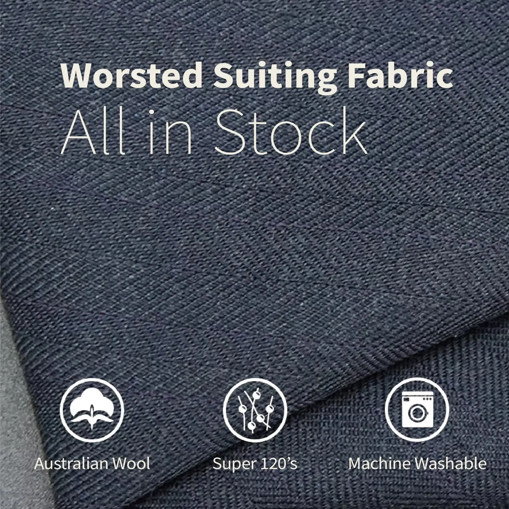 Wool-Polyester Suit Fabric for Men - Image 3